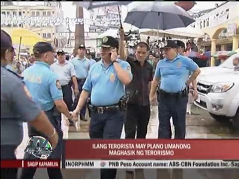 Aquino warns of terror threats on Nazarene feast