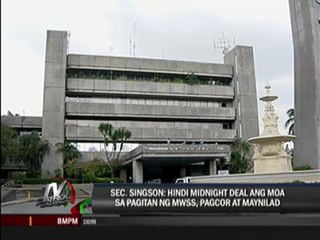 Singson denies Maynilad-PAGCOR 'midnight' deal