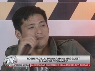 Robin wants PNoy to guest on 'Toda Max'