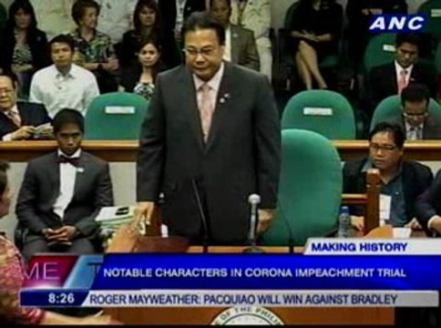 Notable characters in Corona impeachment trial