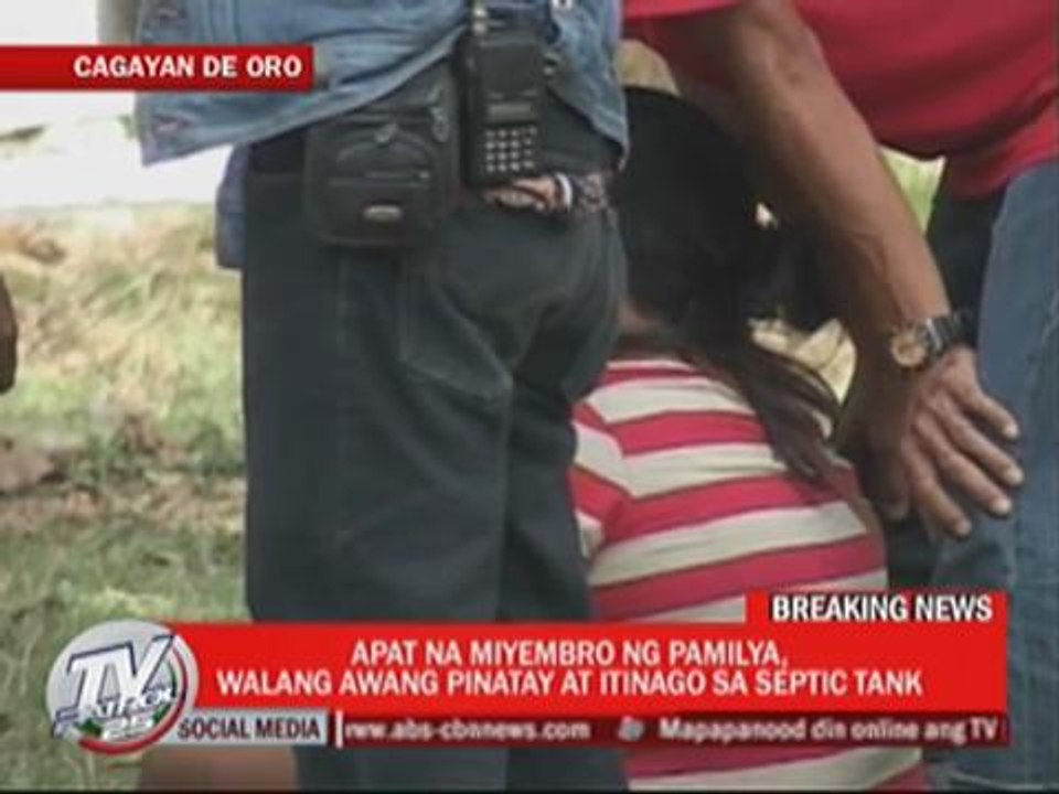4 family members killed, dumped in septic tank