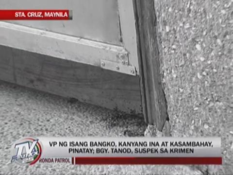 Bank executive, 2 others stabbed to death