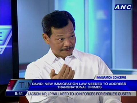 David: Pres. Aquino's criticisms a challenge for the Bureau of Immigration