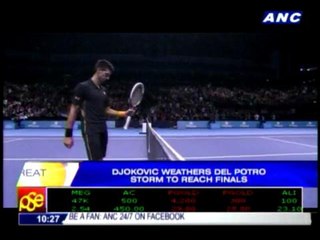 Djokovic weathers Del Potro storm to reach finals