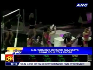 US gymnastics team brings tour to a close