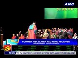 Yao Ming receives honorary doctorate
