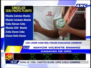Forced evacuations, full hotels in CDO