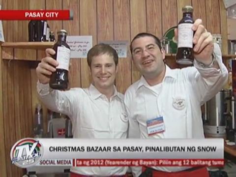 Pasay Christmas bazaar surrounded by snow
