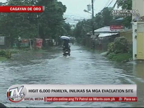 6,000 families evacuated as CDO river overflows