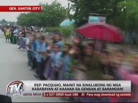 Despite loss, Pacquiao gets warm welcome in GenSan