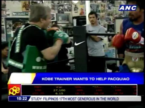 Kobe's trainer wants to work with Pacquiao