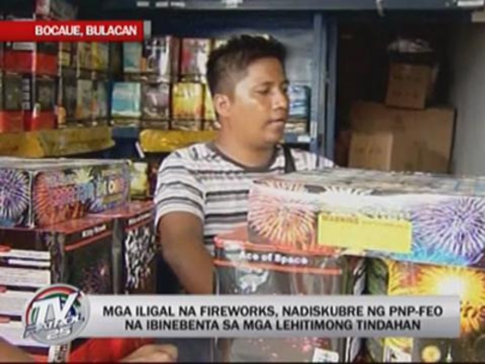Aerial fireworks confiscated in Bocaue