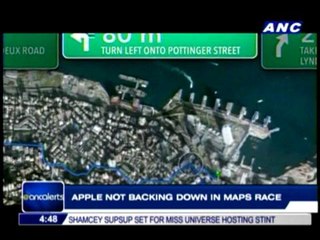 Apple not backing down in maps race