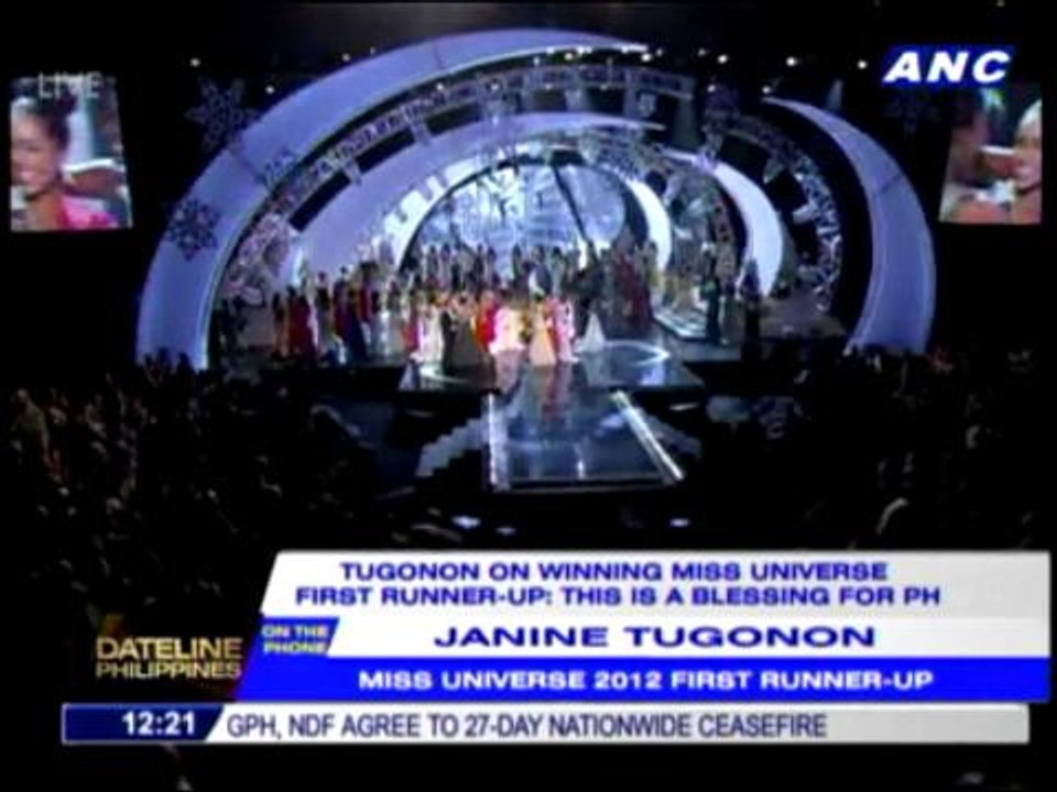 Janine speaks up on Miss Universe loss