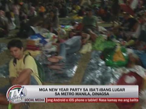 Pinoys flock to New Year parties across Metro Manila