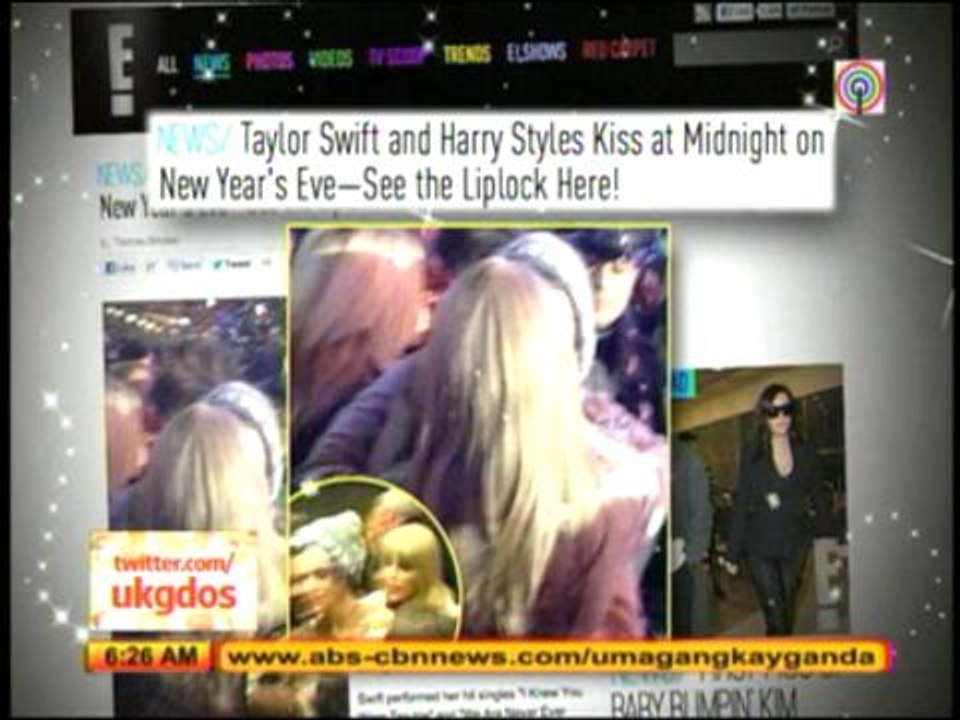 Taylor Swift, Harry Styles kiss on New Year's Eve