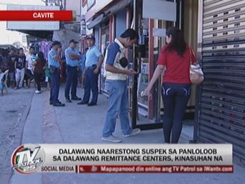 2 suspects in Cavite remittance center robbery face raps
