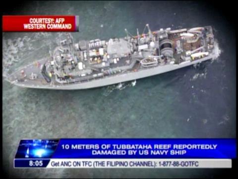 10 meters of Tubbataha Reef damaged by US ship