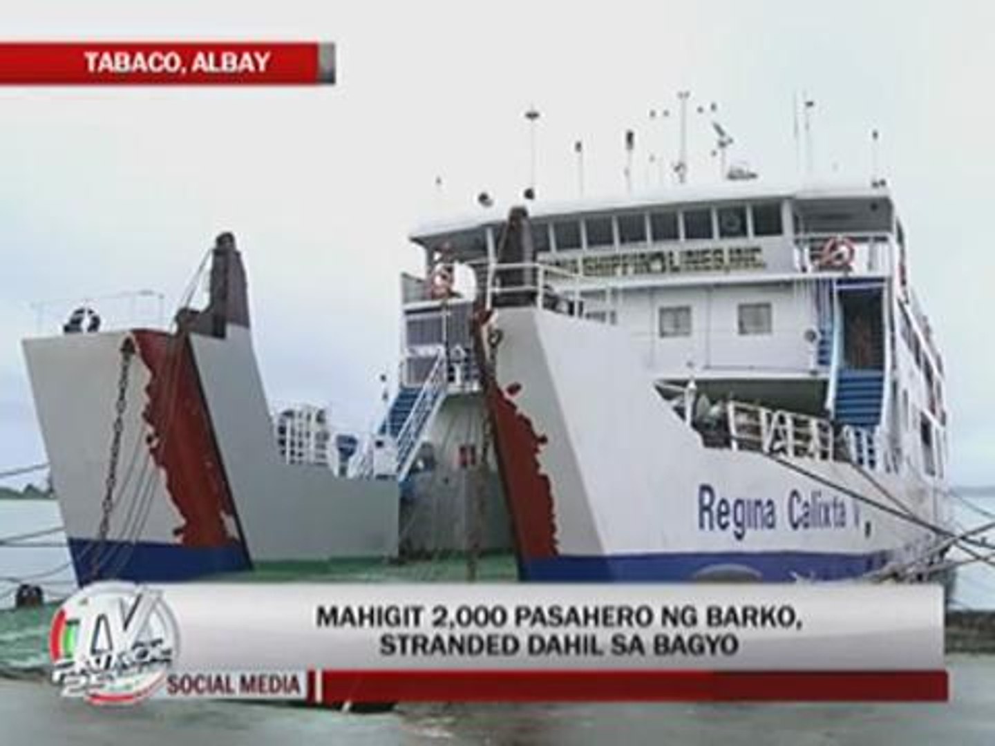 2,000 passengers stranded in Bicol port due to 'Bising' - video dailymotion