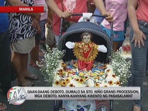 Devotees flock to Sto. Nino procession