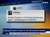 Netizens hit Trump Jr. for USS Guardian comment