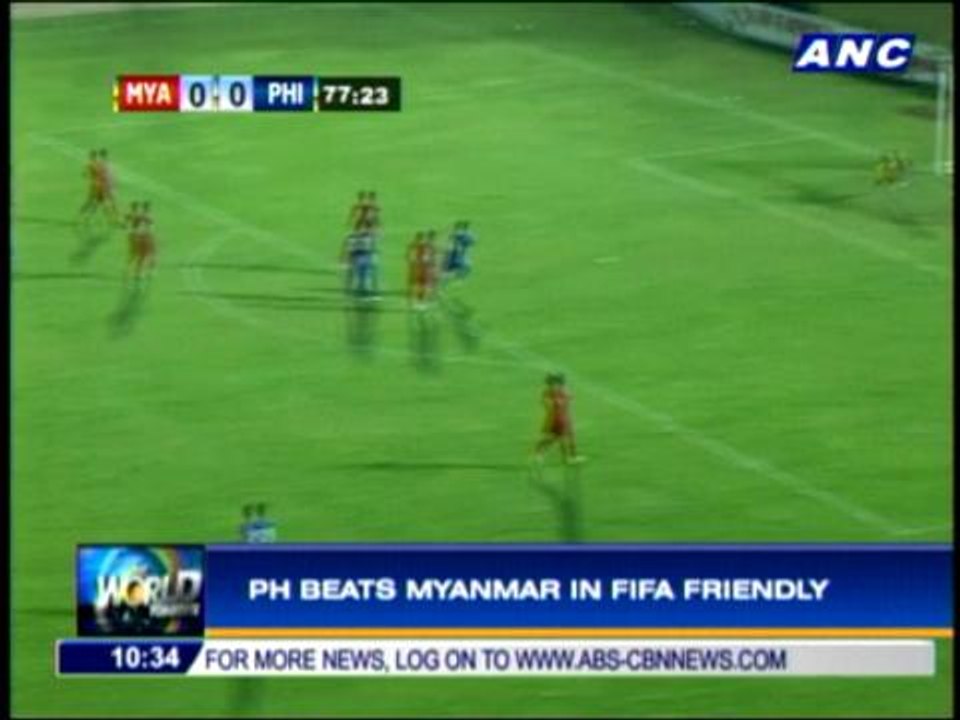 Azkals clip Myanmar in friendly