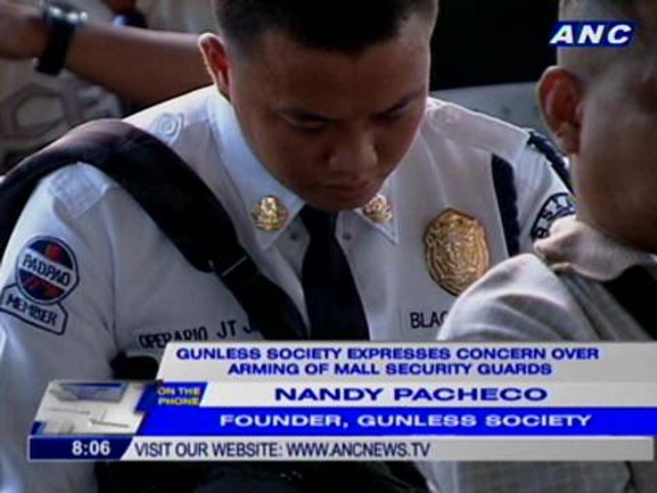 Purisima:  All security agencies should arm their guards