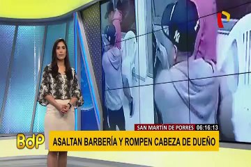 SMP: le rompen la cabeza a dueño de barbería durante asalto