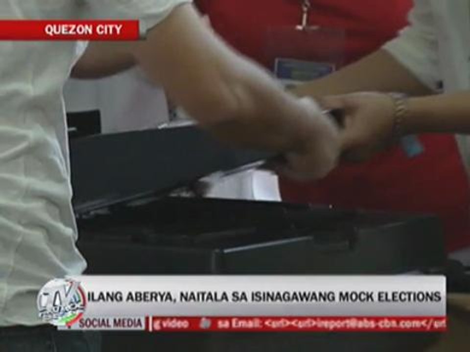 Glitches resolved in mock polls