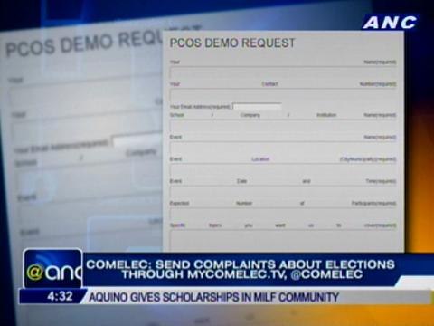 COMELEC: Send complaints about elections through MyComelec.tv, @comelec
