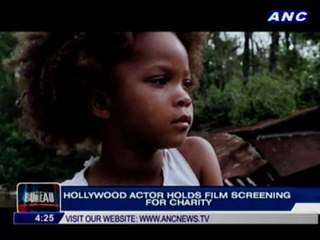 Hollywood actor holds film screening for charity