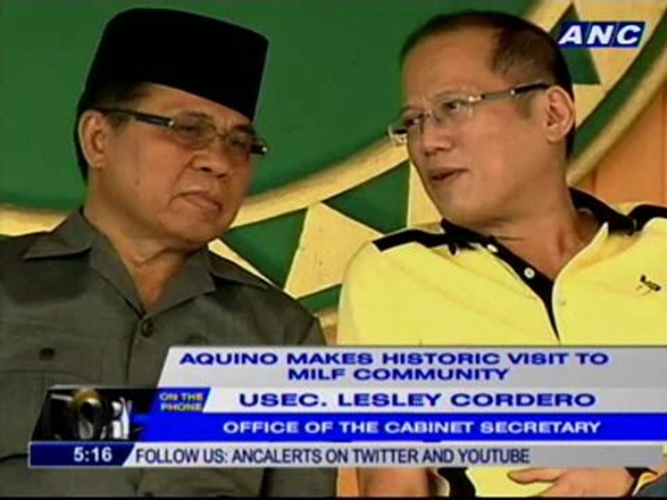 Aquino makes historic visit to MILF stronghold