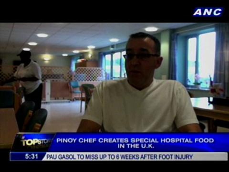 Pinoy chef creates special hospital food in the U.K.