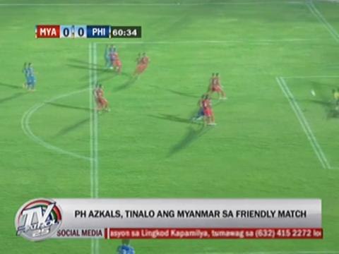 Azkals win vs Myanmar in friendly