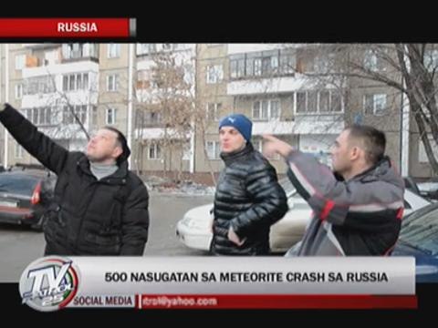 500 hurt in meteorite crash in Russia