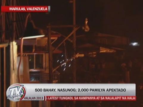 Valenzuela fire hits 500 houses