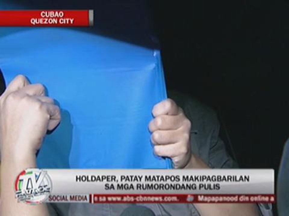 Robber killed in shootout with QC cops