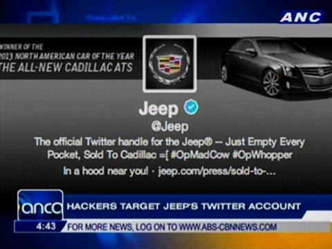 Hackers target Jeep's Twitter account
