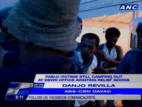 DSWD: Relief goods ready for distribution but awaiting list of beneficiaries
