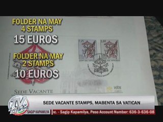Sede vacante stamps in demand in Vatican