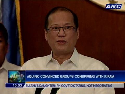 Aquino convinced groups conspiring with Kiram