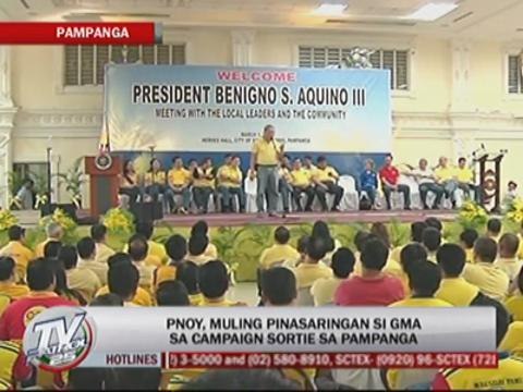 PNoy hits Arroyo anew at Pampanga sortie