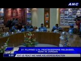 21 Filipino UN Peacekeepers released, now in Jordan