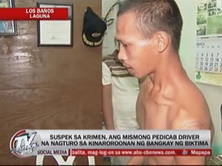 Pedicab driver tagged in killing 11-year old girl in Laguna