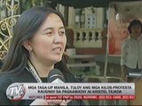 UP Manila teachers, students protest over Tejada case