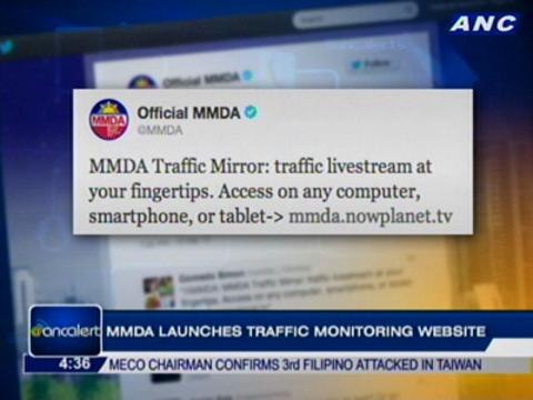 MMDA launches traffic monitoring website
