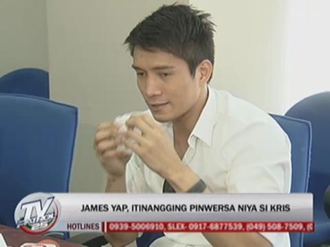 James Yap denies forcing himself on Kris