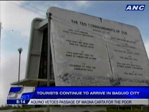 Tourists continue to arrive in Baguio City