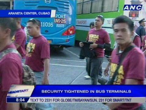 Security tightened in Cubao bus terminals