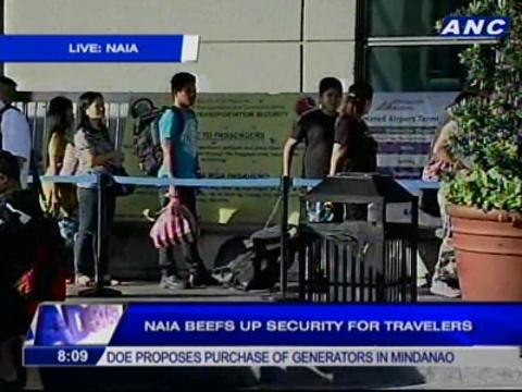 NAIA beefs up security for travelers